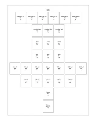 Idaho Precancel Washington Bicentenario 6 páginas en protectores de hoja Foto 1 de 3