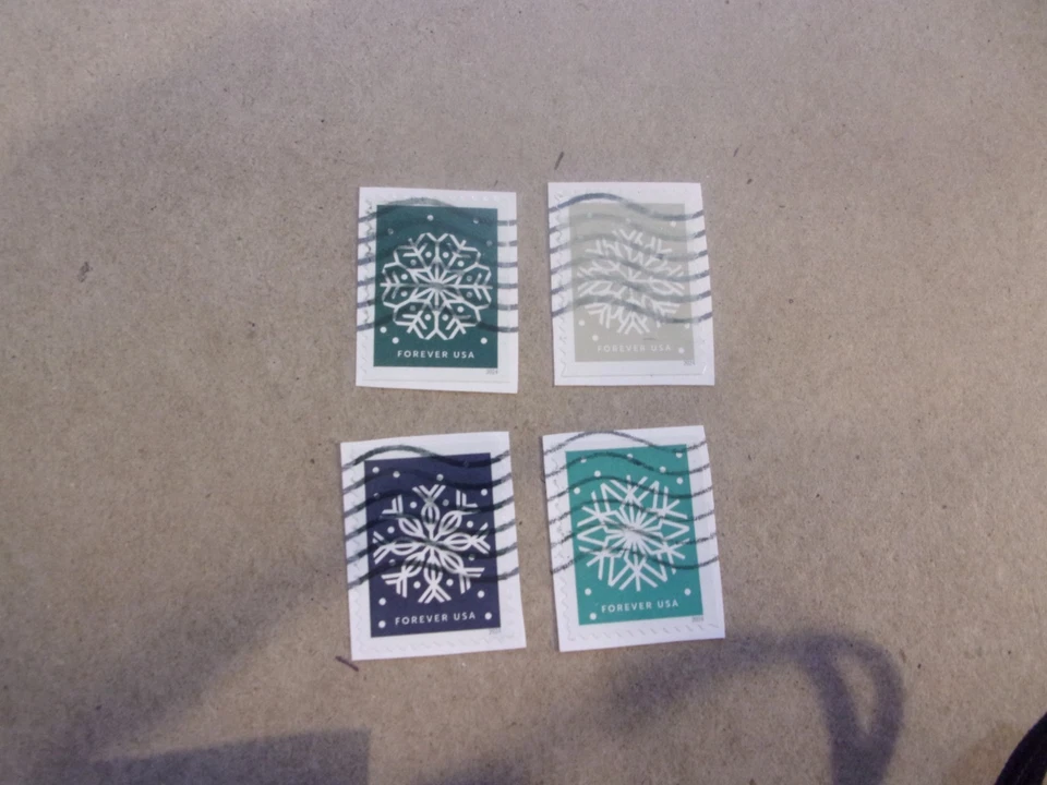 USA Used, 2024 Issue, Scott #5948-581 Winter Whimsy (Set of 4) - Image 1 of 1