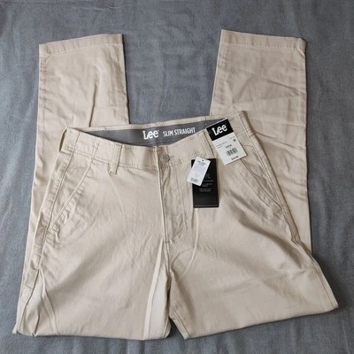 Lee - Para hombres 32x30 - Cintura Flexible Movimiento Elástico Activo - Pantalones Rectos Delgados  Foto 1 de 4