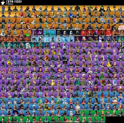 Fortnite Purple Skull Trooper, Black Knight, Aerial Assault, Ikonic CONTACT ME  - Image 1 of 4