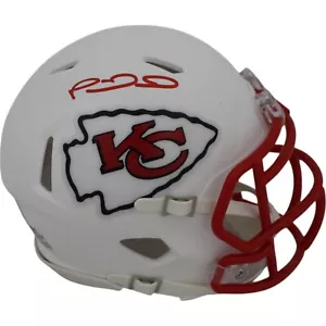 Patrick Mahomes Signed Kansas City Chiefs Flat White Mini Helmet Beckett 48871 - Picture 1 of 4