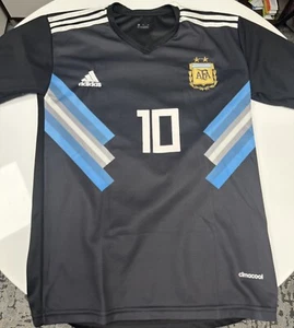 Lionel Messi Argentina Soccer Jersey 2018 Adidas Away Jersey Medium #10 Messi - Picture 1 of 2
