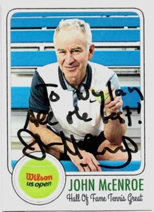 John McEnroe Hand Signed CUSTOM CARD AUTOGRAPHED Tennis HOF - Picture 1 of 2