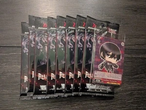 8x Booster Pack Weiss Schwarz Attack on Titan Final Season TCG New Sealed +PROMO - Picture 1 of 1