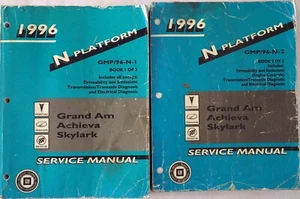 1996 Grand Am Achieva Skylark Factory Service Manual Original Shop Repair Set - Picture 1 of 3