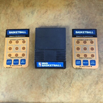 Vintage Intellivision: NBA Basketball Mattel Electronics 1979 Cartridge Inlays - Image 1 of 4