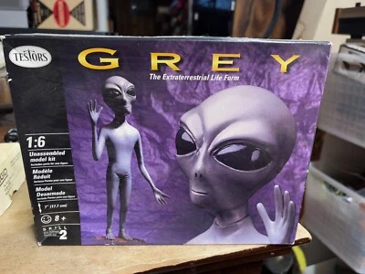 Testors #761 Grey Alien Model Kit -  Sealed Parts - 1:6 scale - skill level 2 - Image 1 of 2