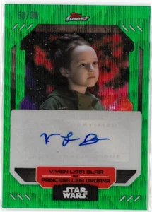 VIVIEN LYRA BLAIR Auto 2023 Star Wars Finest Green Obi-Wan Kenobi LEIA #53/99 - Picture 1 of 2