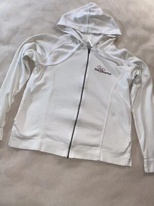 Vintage Disney World Girls Size L Minnie Hoodie Full Zip Really Cute Embroidery - Picture 1 of 8