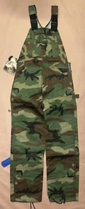 Vintage Liberty Military Camo Bib Overalls, Deadstock NWT, Size 32x32 - Picture 1 of 3