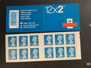 12x2nd Class Walsall Printers  MA10 Printers name on back. Cylinder Booklet - Picture 1 of 3