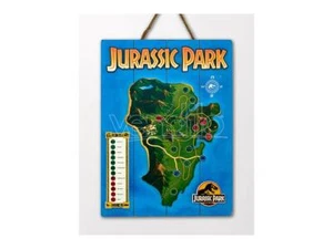 Doctor Da Collezionejurassic Park In Legno Map Poster Poster - Imagen 1 de 1