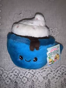 Squishable Snugglemi Snackers Hot Chocolate 6" Plush Soft Stuffed Food Blue - Picture 1 of 8