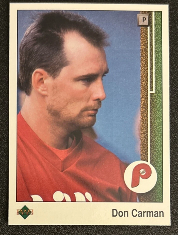 1989 Upper Deck Don Carman Baseball Card #409 Phillies High-Grade EXMT O/C - Image 1 of 2