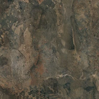 Nexus Vinyl Peel and Stick Floor Tiles Dark Slate Marble Set of 20 Tiles 12x12 - Image 1 of 4