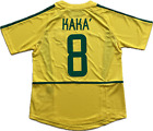 Maillot de l'équipe nationale de football brésilienne KAKA 8 Coupe du monde 2002 Japon Corée