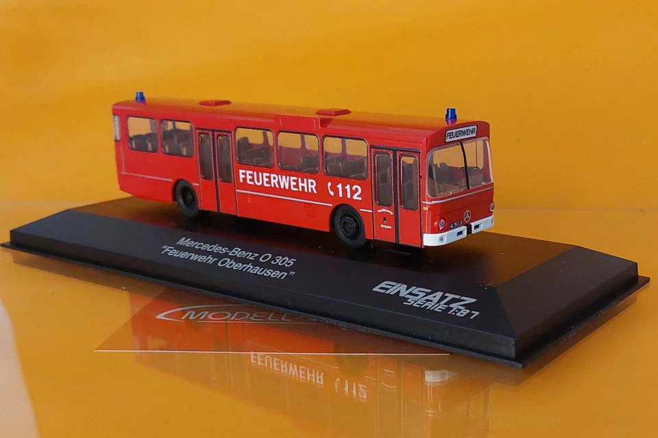 Rietze 74321 Mercedes-Benz O 305 Feuerwehr Oberhausen 1:87 NEU Modell - Bild 1 von 1