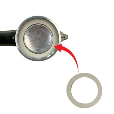 DE LONGHI Guarnizione Caraffa 4 Tazze 65mm Originale Moka Alicia EMK42 EMK4 - Immagine 1 di 3