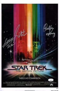 Star Trek: The Motion Picture 11x17 Photo Cast x3 Koenig Shatner Takei Cert Auto - Picture 1 of 5