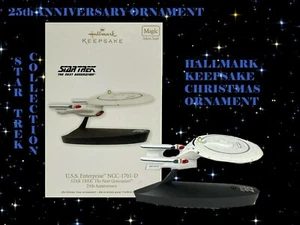 RARE HALLMARK ANDENKEN STAR TREK USS ENTERPRISE NCC 1701 D CHRISTMAS ORNAM NIB - Bild 1 von 8