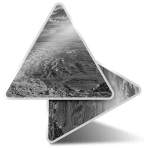 2 x Triangle Stickers  7.5cm - BW - Ruins King Herod's Palace Israel  #37602 - Bild 1 von 9