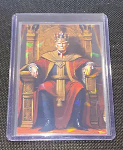 Donald Trump King Custom Holographic Foil Refractor Card - Picture 1 of 4