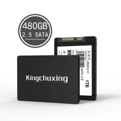 Kingchuxing 128GB - 480GB Interne Festplatte SSD 2.5" SATA III 6 GB/s 550MB/S - Image 1 of 4