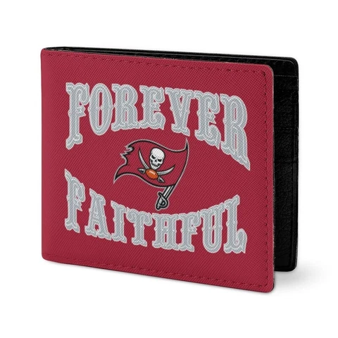 Forever Faithful Tampa Bay Buccaneers Full Print Wallet Mini Folding Coin Purse Cover