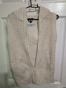 YD Alter 9-10 Jahre 140 cm cremefarbener schlafloser Pullover Cardigan mit Kapuze  - Bild 1 von 3