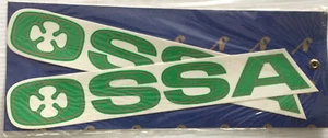 COPPIA ADESIVO STICKERS OSSA COLORE VERDE ORIGINALE 40mm x 240mm - Imagen 1 de 1