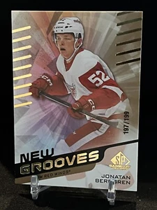 2022-23 SP Game Used New Grooves Gold Rookie /199 Jonatan Bergeren NG10 Redwings - Picture 1 of 2