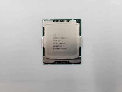 Intel Xeon W-2123 3.60Ghz Quad-Core 8.25MB LGA2066 CPU P/N: SR3LJ Tested Working - Image 1 of 2