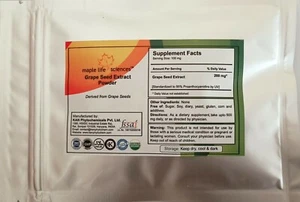 Grape Seed Extract 95% OPC, Pure & High quality Grape Seed PE  - Picture 1 of 2