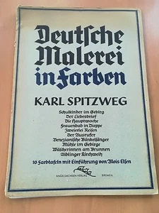 DEUTSCHE MALEREI IN FABEN  KARL SPITZWEG  mit FARBTAFELN KOMPLETT - Picture 1 of 3