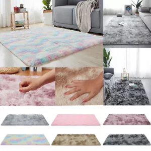 Rugs Anti-Slip Shaggy Rug Super Soft Carpet Mat Living Room Floor Bedroom - Picture 1 of 31