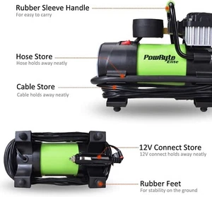 Heavy Duty Electric Tire Inflator 12 V 150 Psi Portable Air Compressor Air pump - Picture 1 of 6