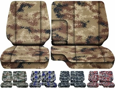 Fits Ford Ranger 60/40 Bench Seat 1983-1990 w Armrest Camouflage Prints - Image 1 of 4