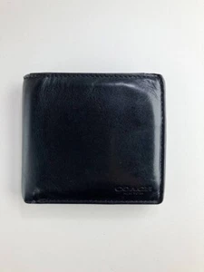 Coach Authentic Leather Bifold Wallet Lexie black - Picture 1 of 10