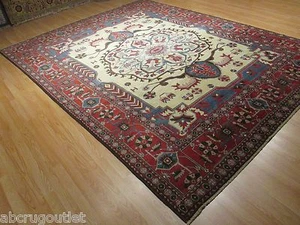 8x11 CAUCASIAN KAZAK HERIZ AMAZING HANDMADE KNOTTED FINE WOOL RUG 581374 - Picture 1 of 12