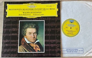 DG 138776 SLPM BEETHOVEN KLAVIERKONZERT NR. 3 LP KEMPFF (1970) EX TULPEN ENGLAND - Bild 1 von 2