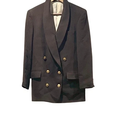 Blazer Pietrafesa for Studio 121 pelo camel para mujer talla 4 doble pecho Foto 1 de 4