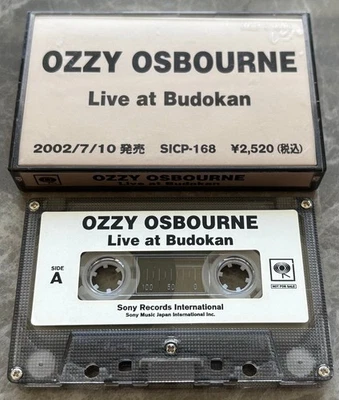$0 ship! OZZY OSBOURNE Japan PROMO ONLY cassette tape NOT CD Live At Budokan - Image 1 of 3