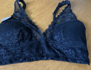 New With Tags F&F Stunning Bralette Bra Lace Black Small Size 10 - Picture 1 of 2