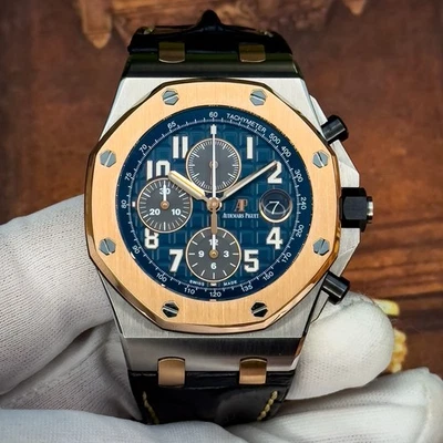 Audemars Piguet Royal Oak Offshore Bucherer  Rose Gold Blue 26471SR.OO.D101CR.01 - Image 1 of 4