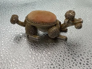 VTG c 1950’s FLORENZA FIGURAL FRENCH POODLE NODDER PIN CUSHION - Picture 1 of 6