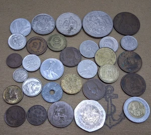 Alte Welt ausländische Münzen Lot 30 Münzen für Lot - #50915-1 - Bild 1 von 12