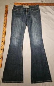 Hollister Jeans Womens Size 3 Long Blue Low Rise Bootcut Denim Casual Pants Y2k - Picture 1 of 14