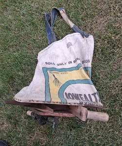 Antique Wood Frame Hand Crank Broadcast Seeder - Picture 1 of 5