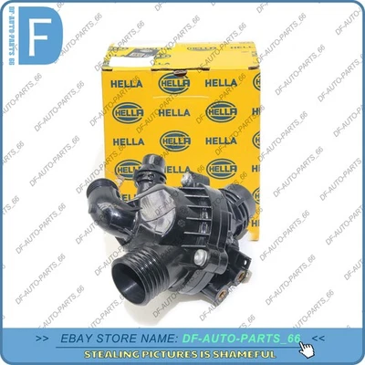 11537601158 HELLA Engine Coolant Thermostat OEM For BMW X5 X1 X6 135i 335i 3.0L - Image 1 of 4