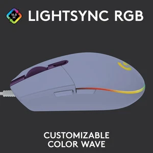Logitech G203 Wired Gaming Mouse, 8,000 DPI, Rainbow Optical Effect LIGHTSYNC - Picture 1 of 10